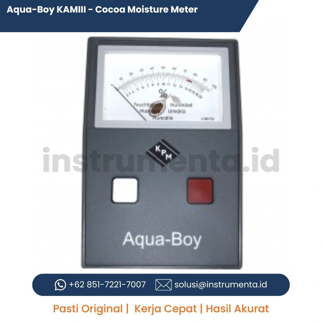 Distributor Aqua-Boy KAMIII Cocoa Moisture Meter Alat Ukur Kadar Air Biji Kakao Portable Industrial